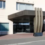 北見市のホテル黒部の入り口