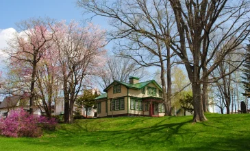 北見市のピアソン記念館の外観