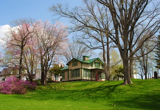 北見市のピアソン記念館の外観